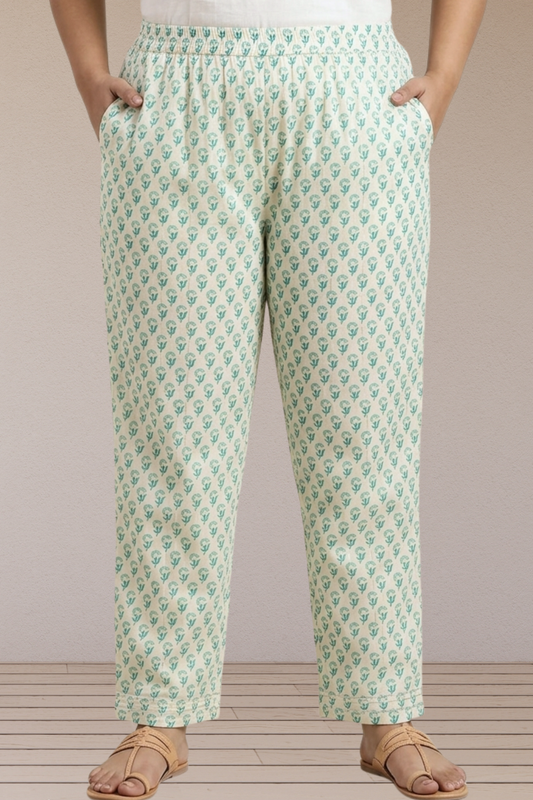 Pista Buta Cotton Pant