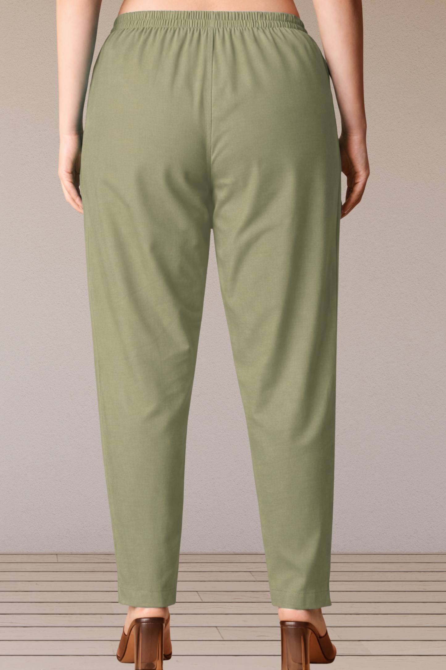 Pista Green Cotton Kurti Pant