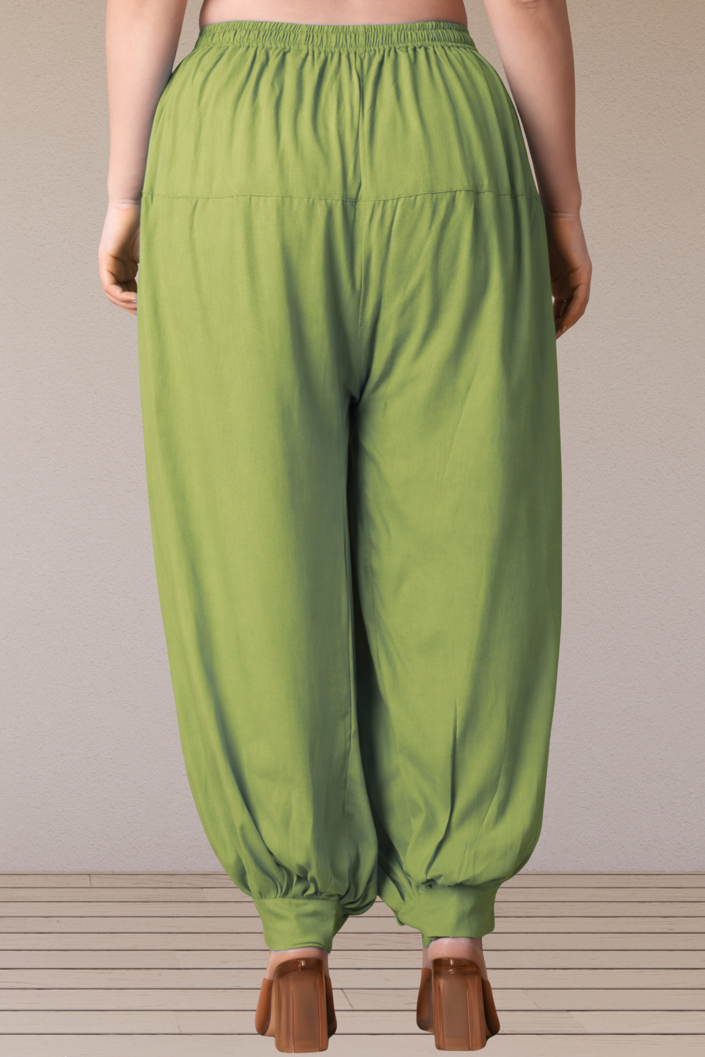 Pista Green Rayon Afghani Salwar