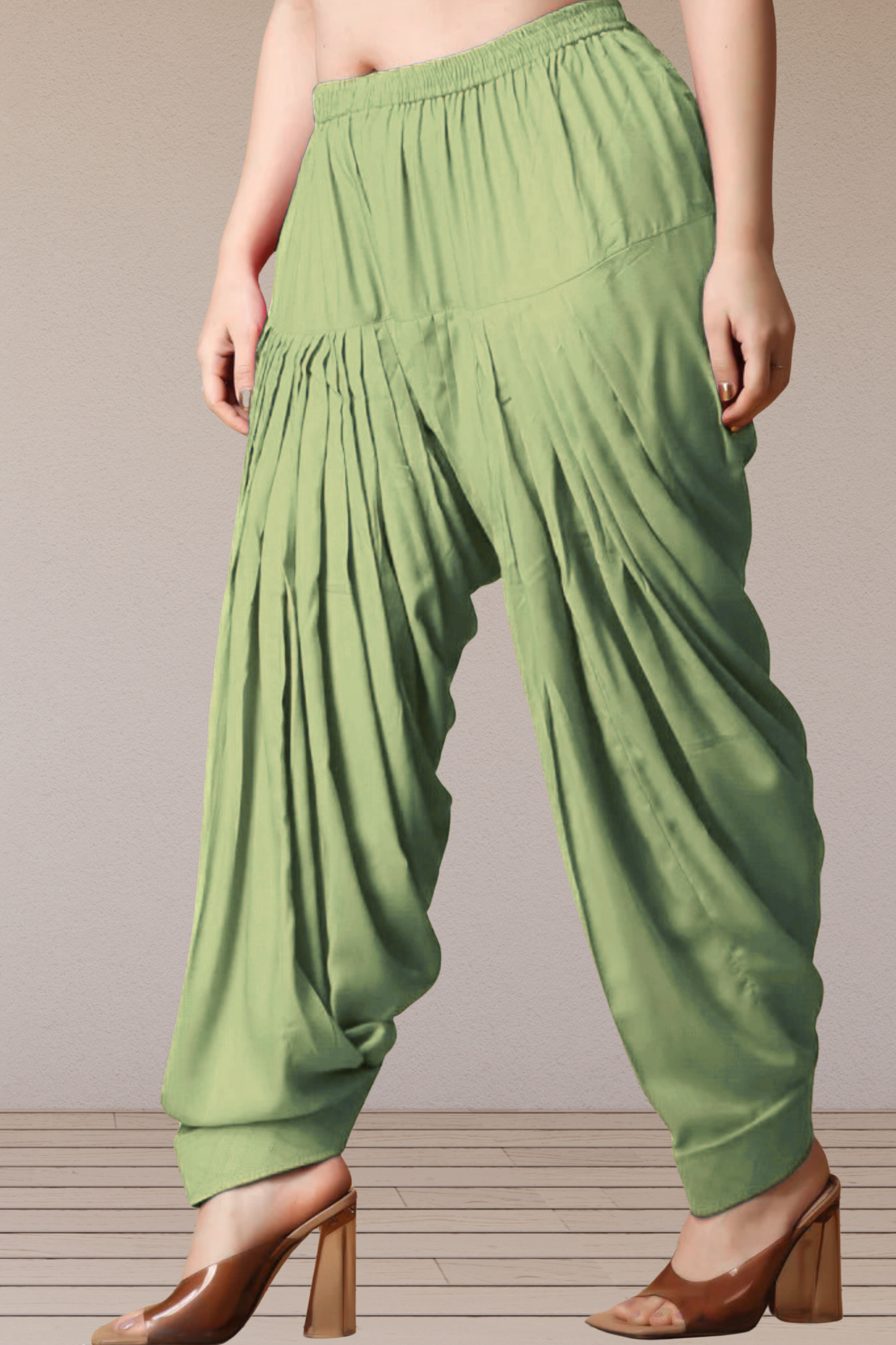 Pista Green Rayon Patiala Salwar