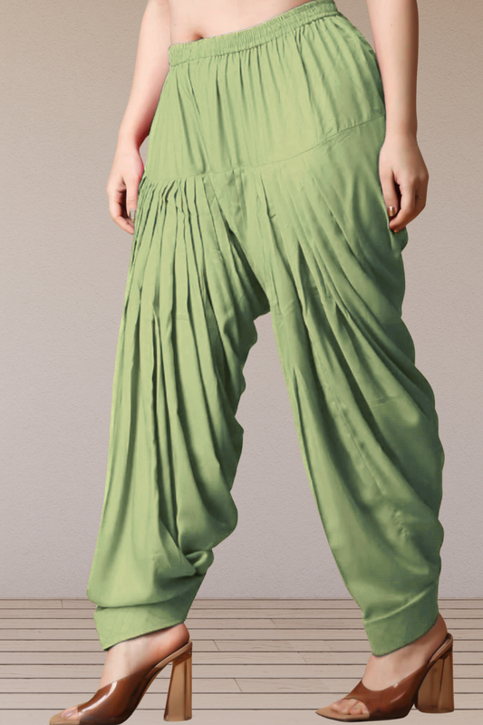 Pista Green Rayon Patiala Salwar