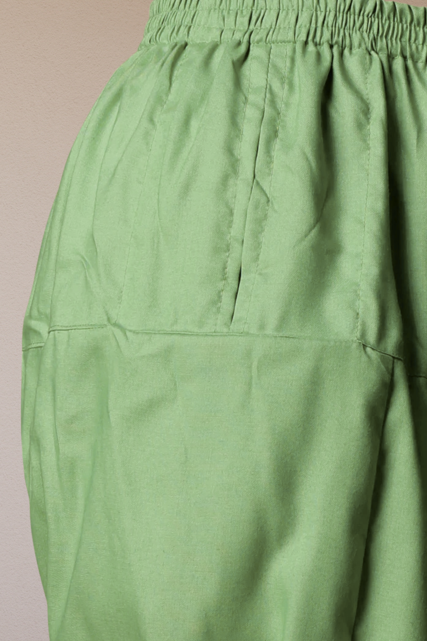Pista Green Rayon Pleated Salwar