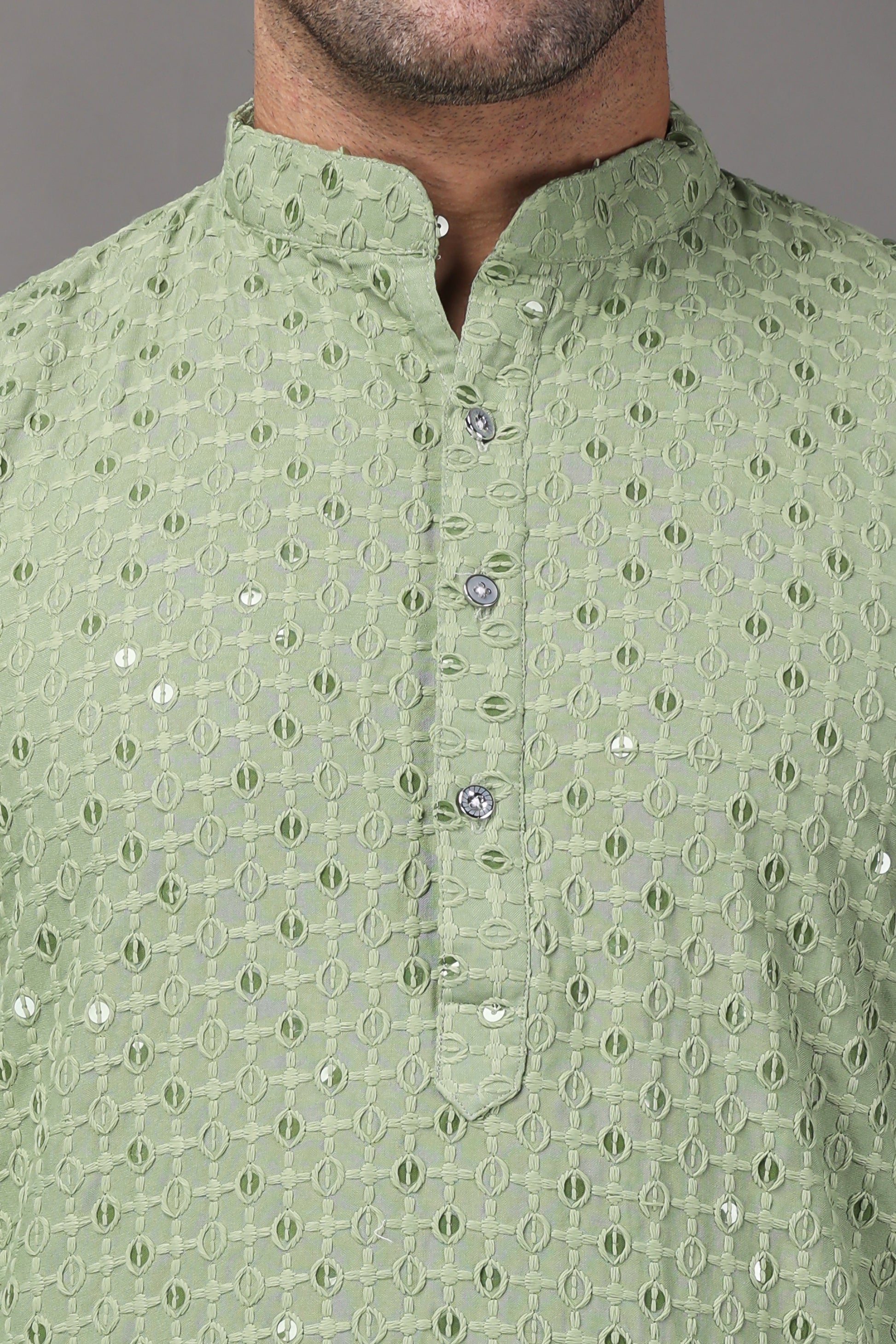 Green Fancy Kurta Pajama