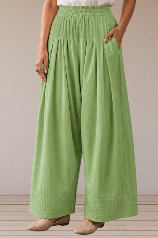 Pista Green Rayon Farshi Salwar