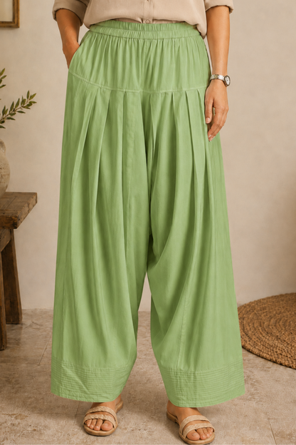 Pista Green Rayon Farshi Salwar