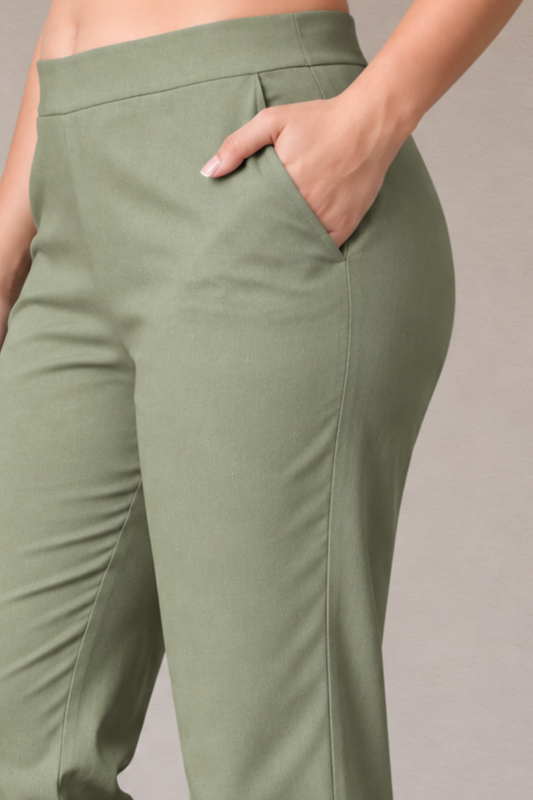 Pista Lycra Slub Pants