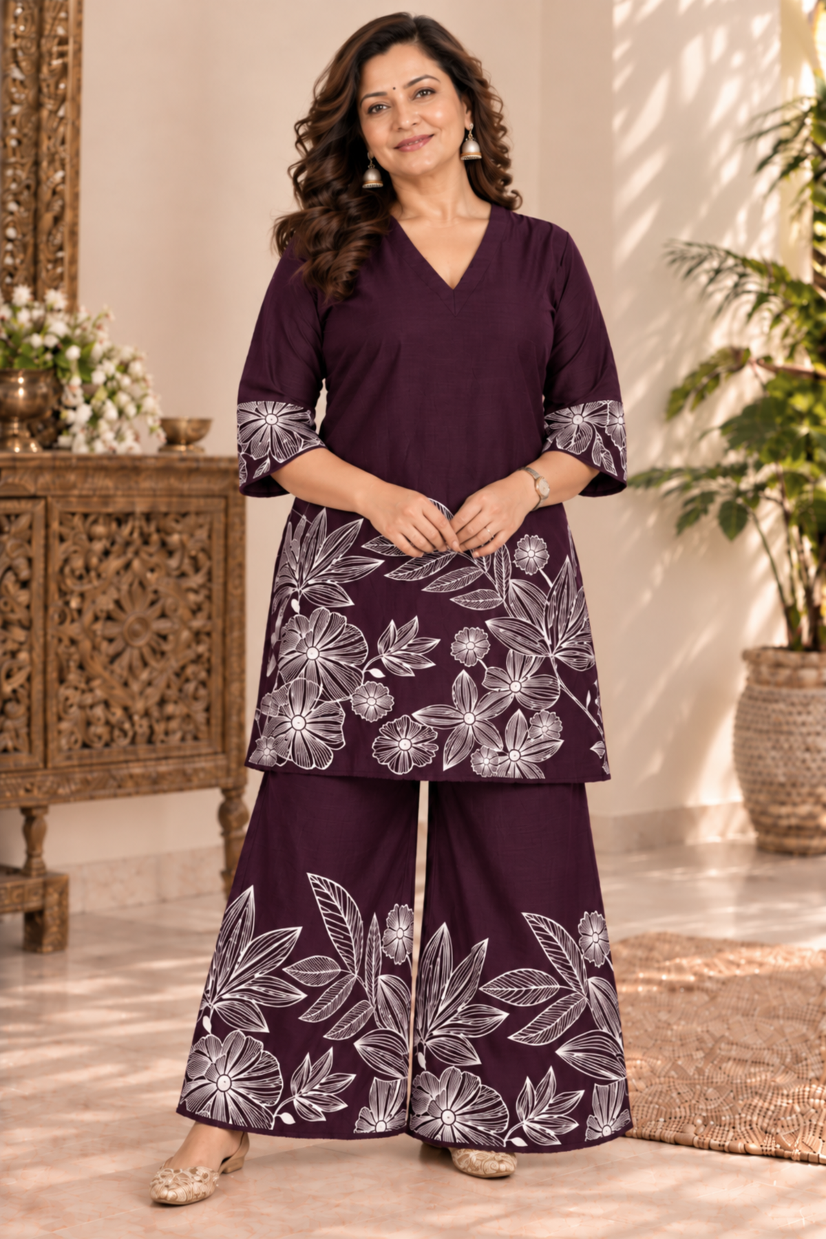 Plumwood Floral Muslin Co-ord Set