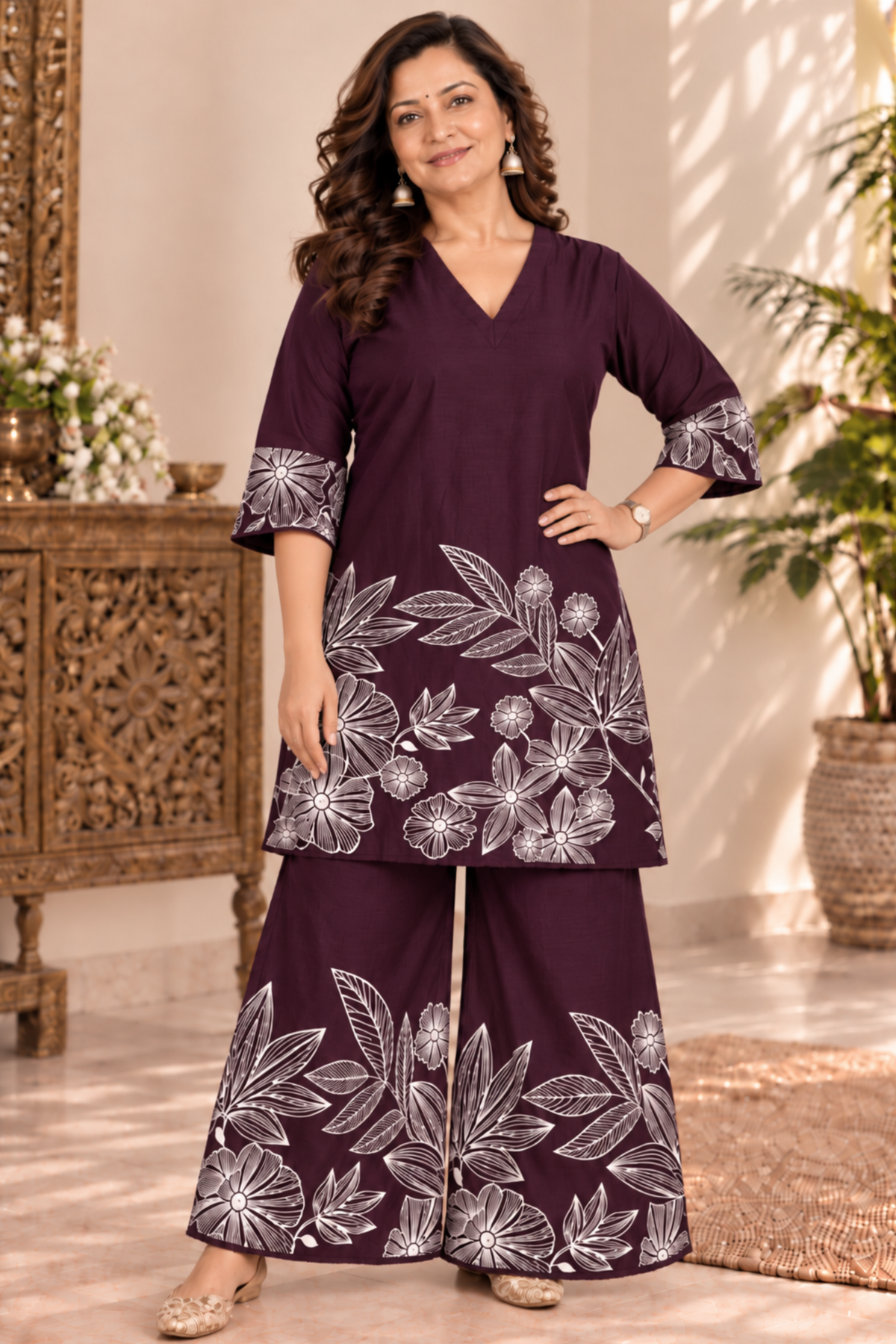 Plumwood Floral Muslin Co-ord Set