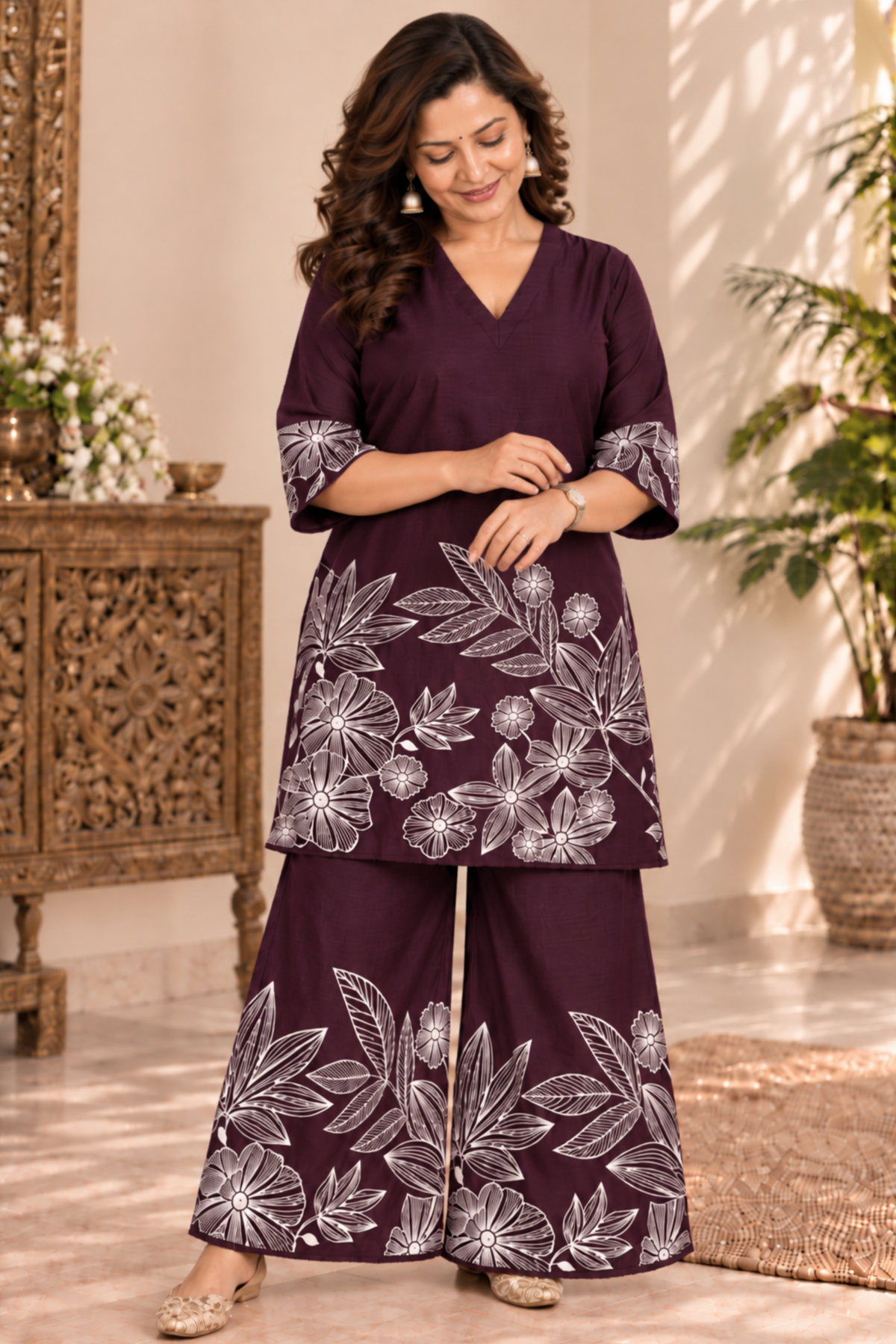 Plumwood Floral Muslin Co-ord Set