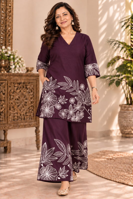 Plumwood Floral Muslin Co-ord Set