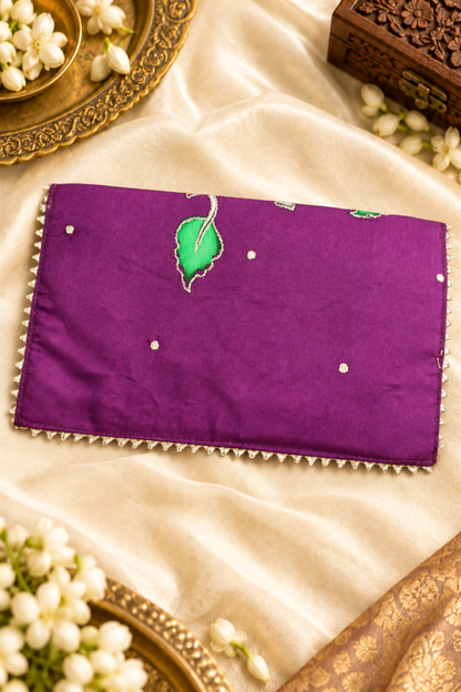 Plum Elegance Handcrafted Shagun Envelope