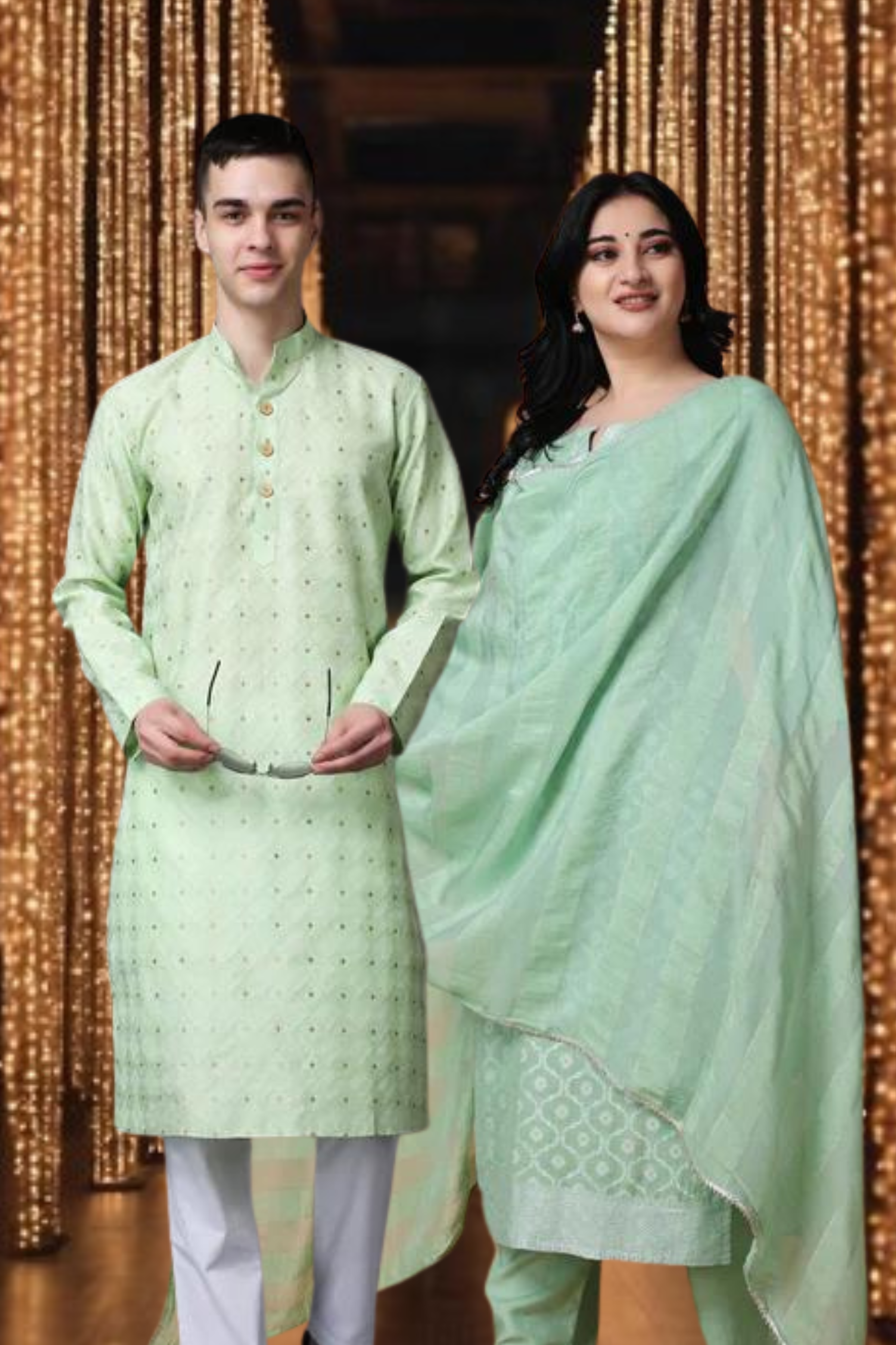 Couple matching Outfit | Pakistani women dresses, Couple dress matching  pakistani, Eid fashion