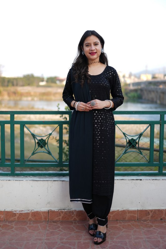 Starry Night Sequined Suit