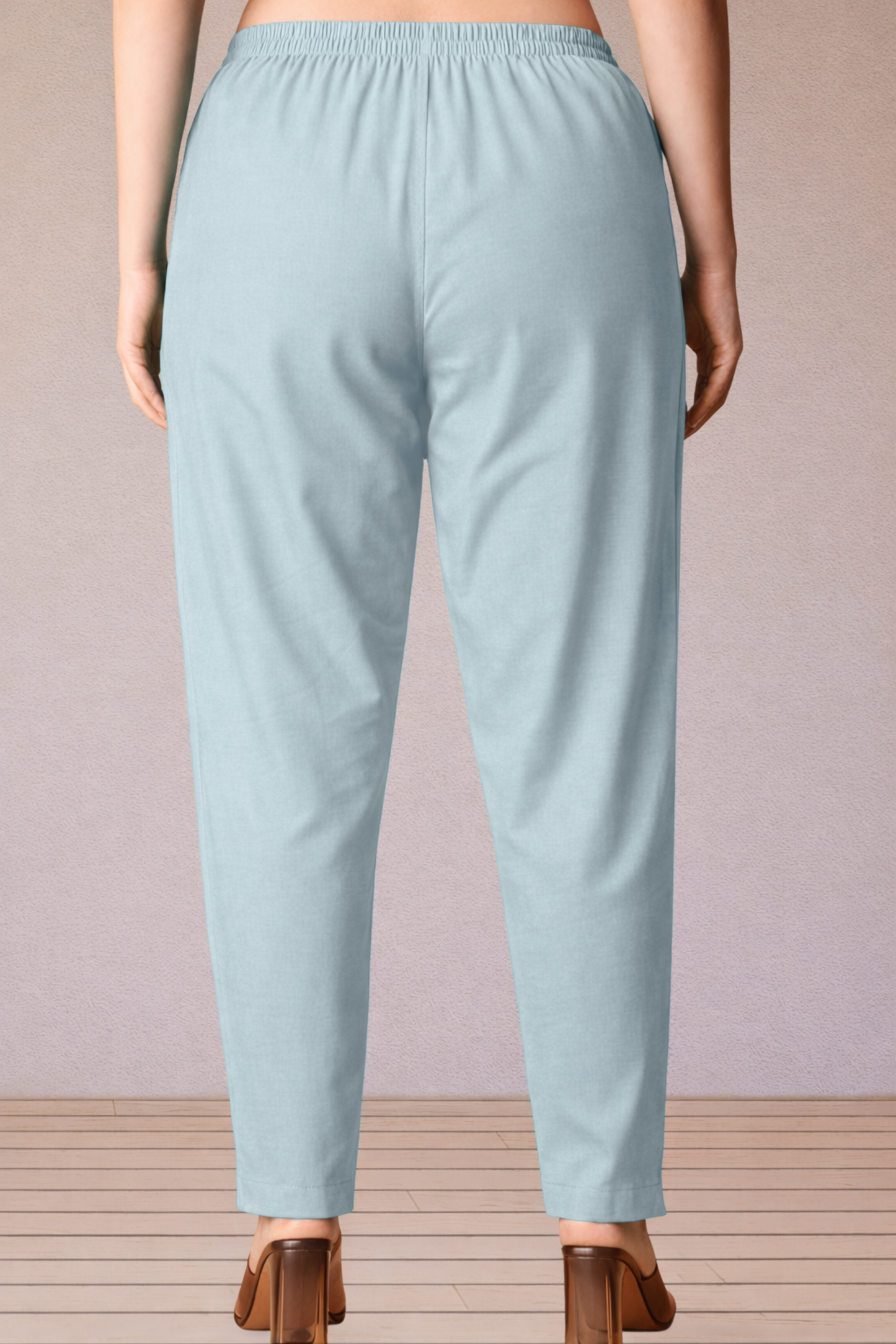 Light Grey Cotton Kurti Pant