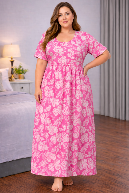 Rosy Island Rayon Night Gown