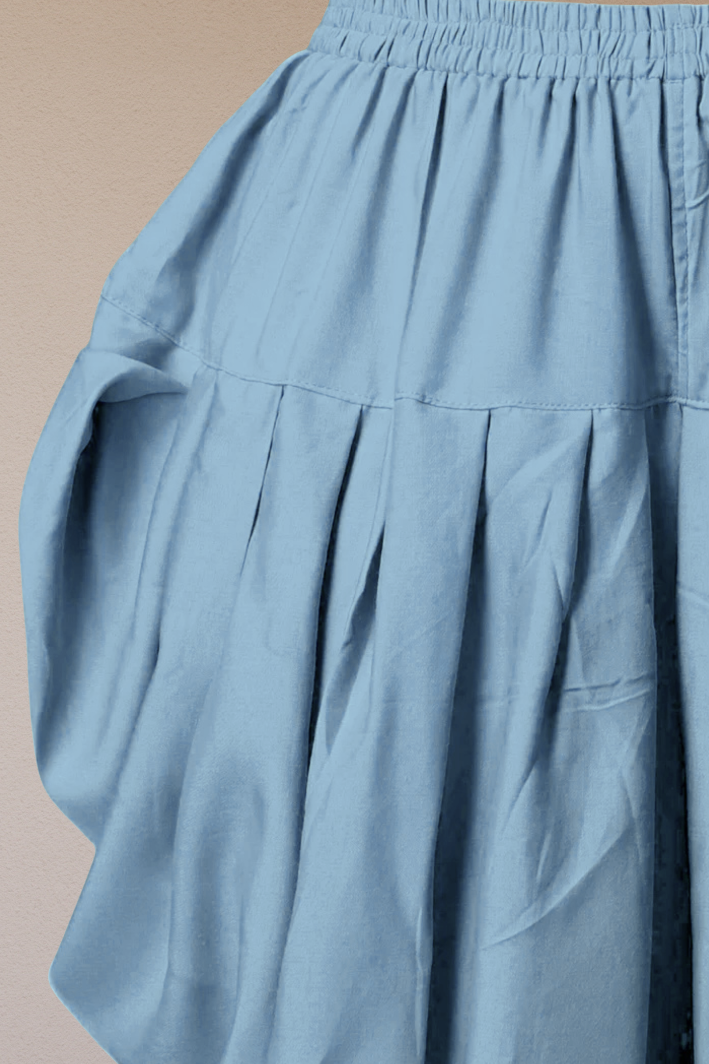 Powder Blue Belted Dhoti Salwar