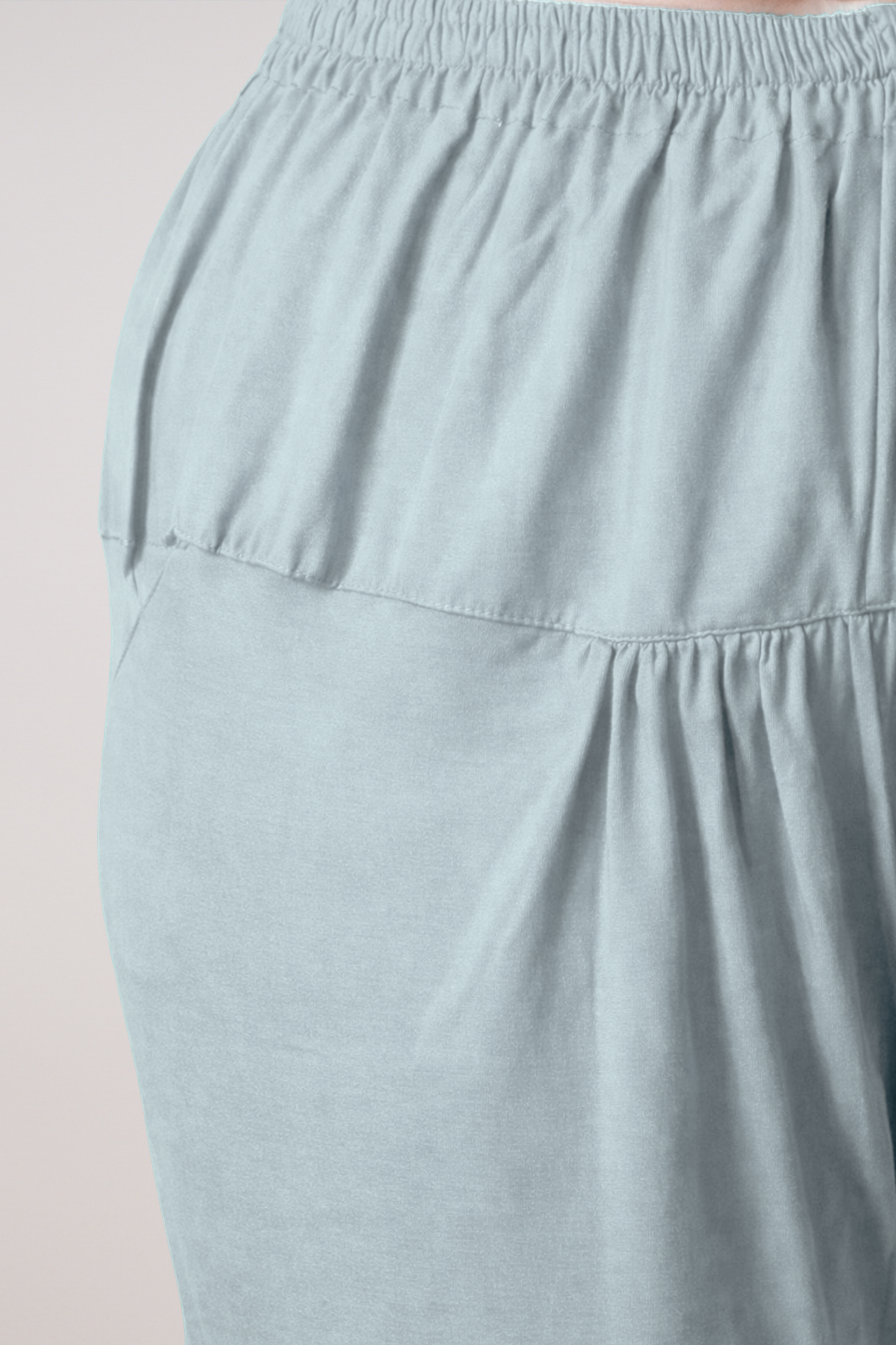 Powder Blue Cotton Churidar Pants