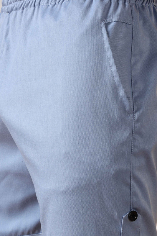 Powder Blue Cotton Lycra Shorts