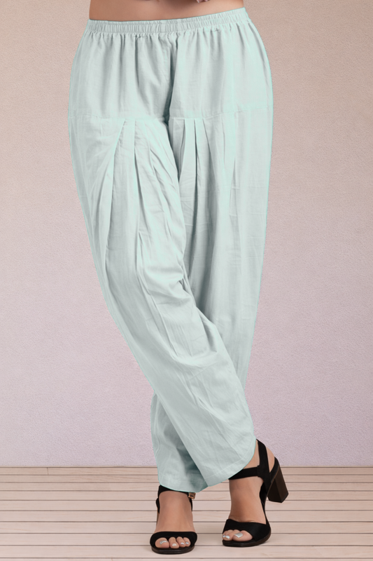 Powder Blue Easy Fit Cotton Salwar