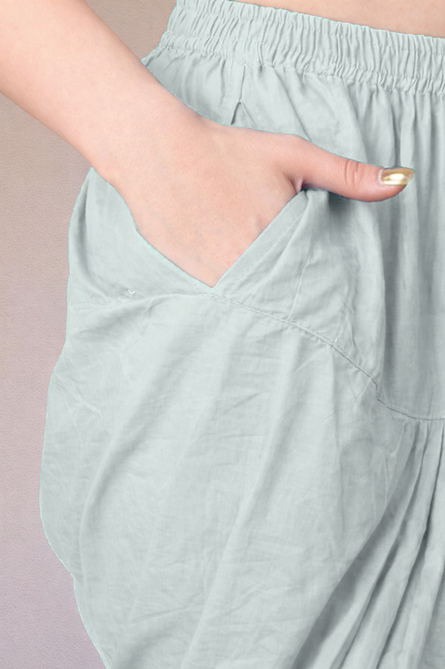 Powder Blue Easy Fit Cotton Salwar
