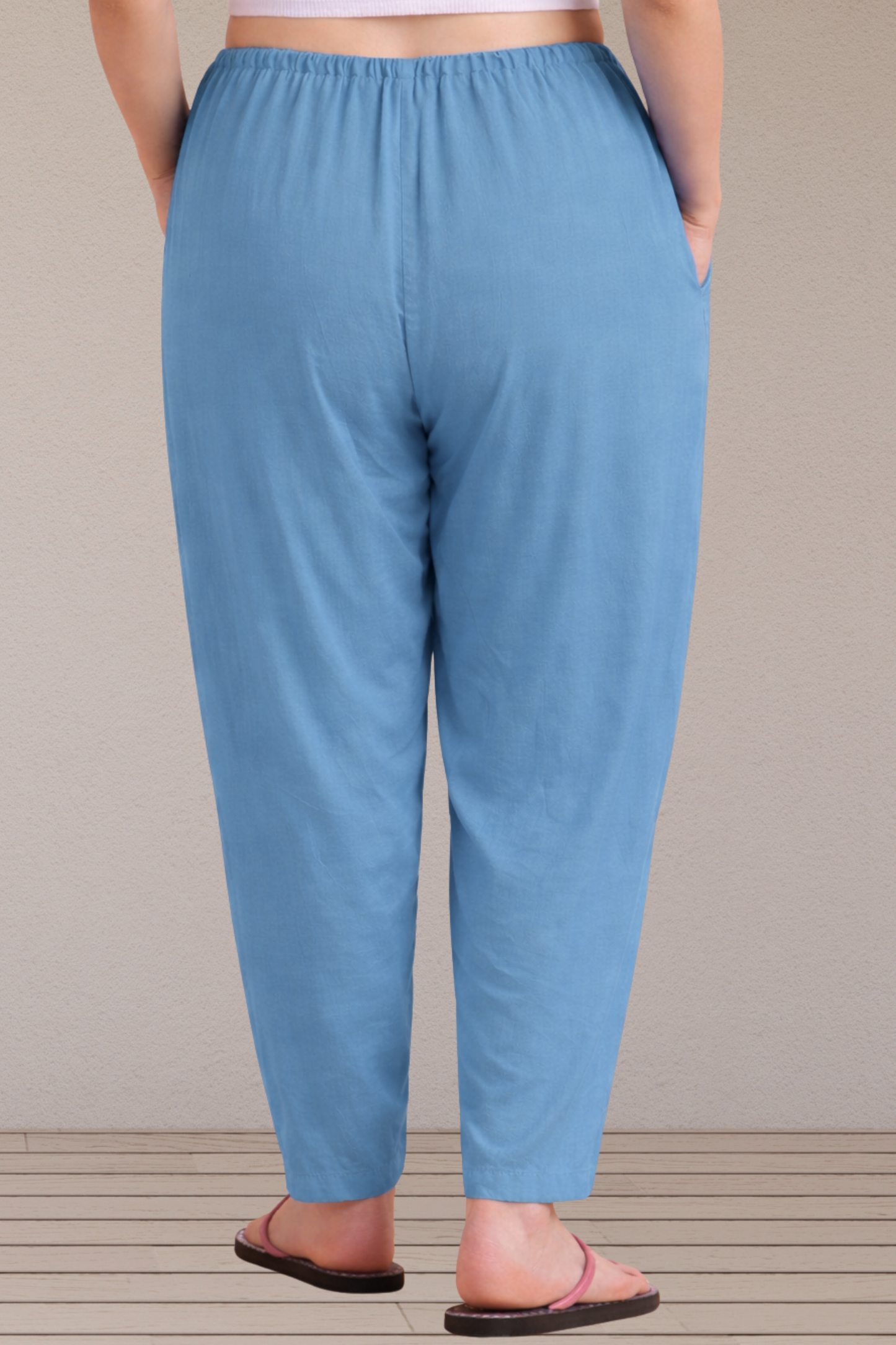 Powder Blue Easy Fit Rayon Maternity Salwar