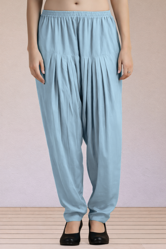 Powder Blue Easy Fit Rayon Salwar