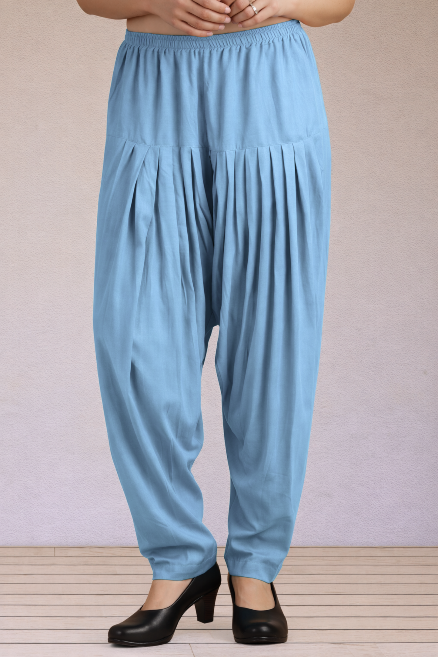 Powder Blue Easy Fit Rayon Salwar