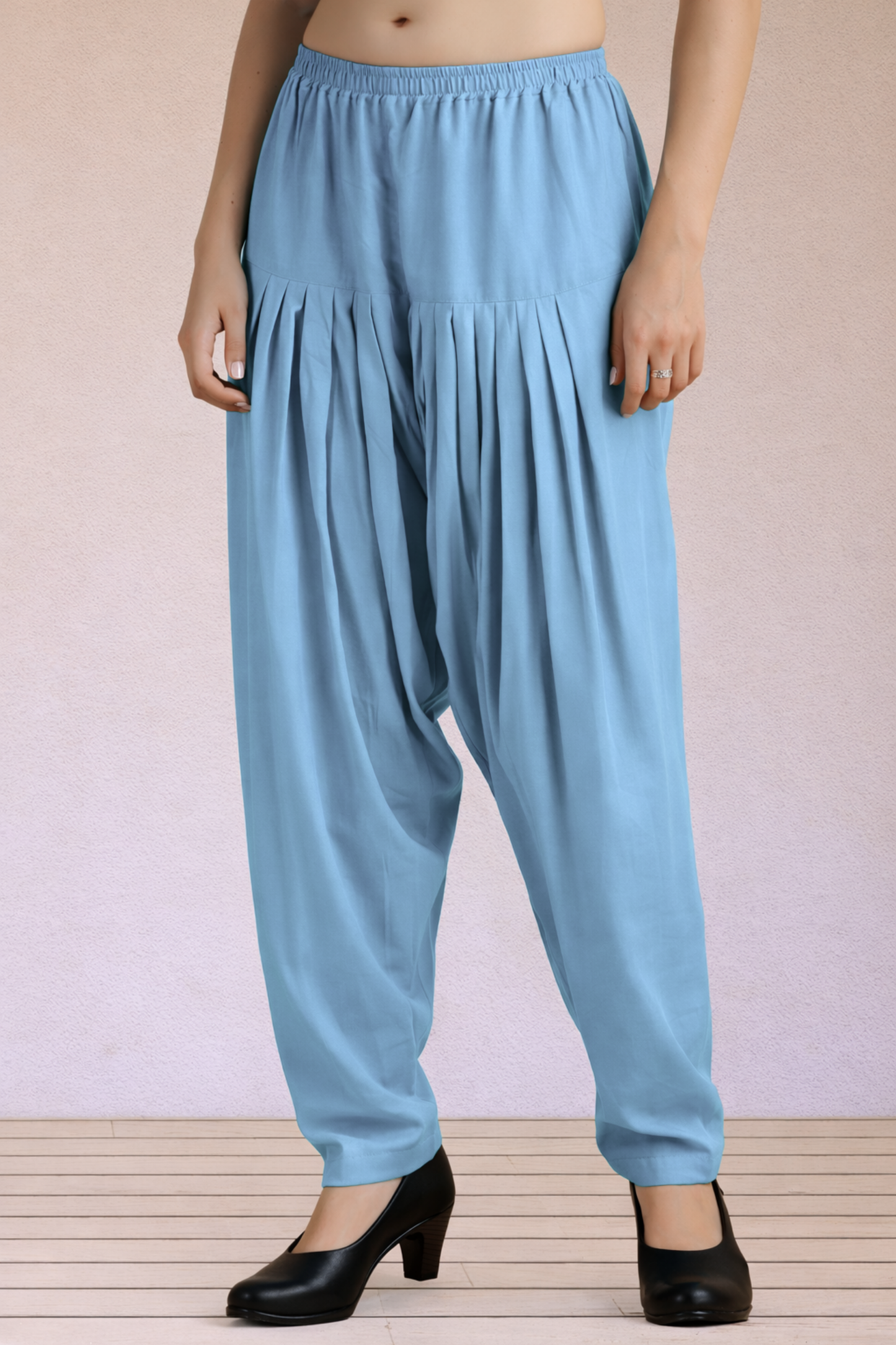 Powder Blue Easy Fit Rayon Salwar