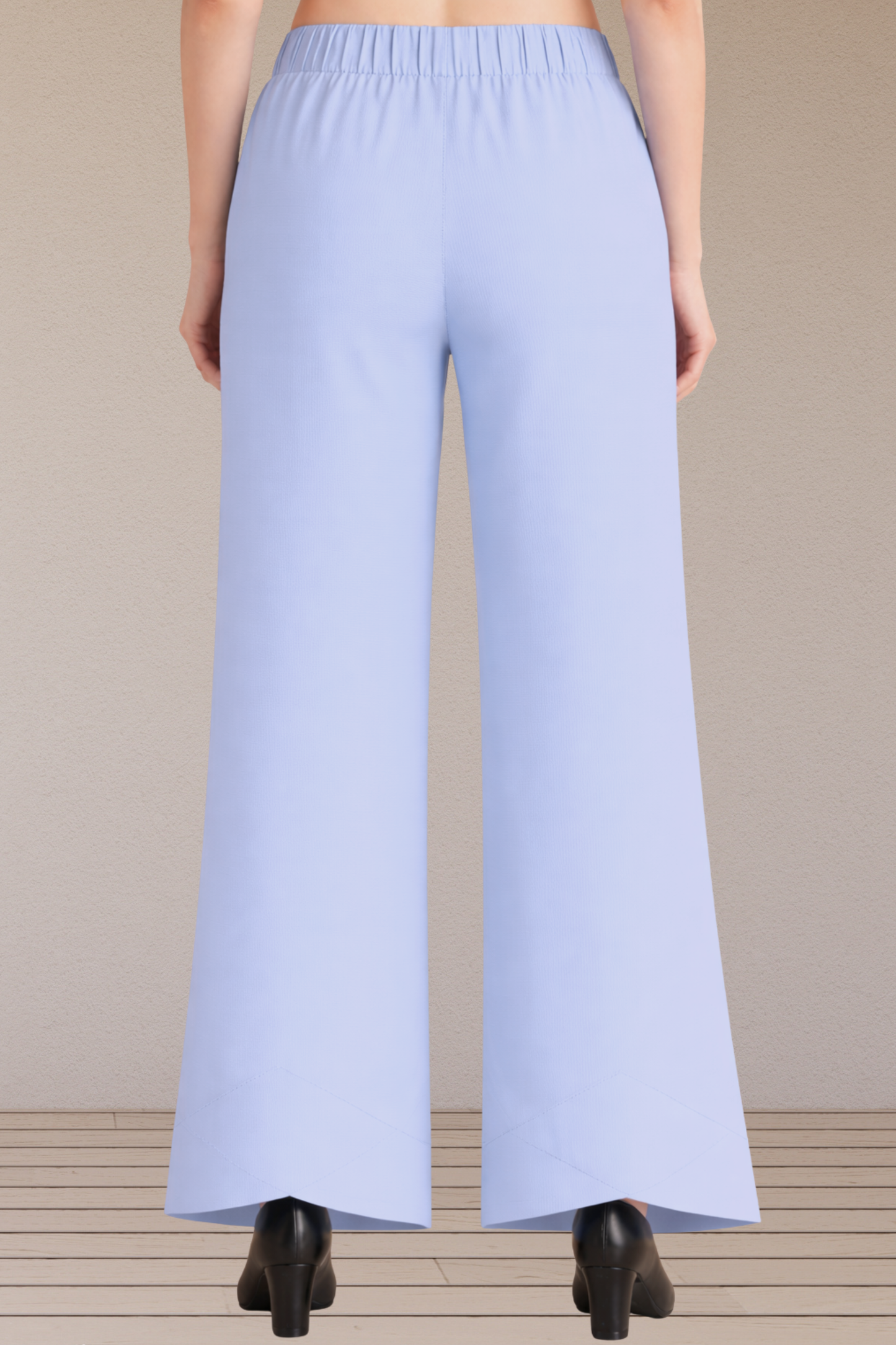 Powder Blue Flared Pants