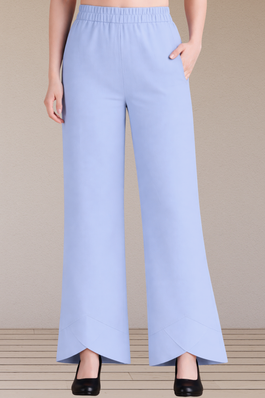 Powder Blue Flared Pants