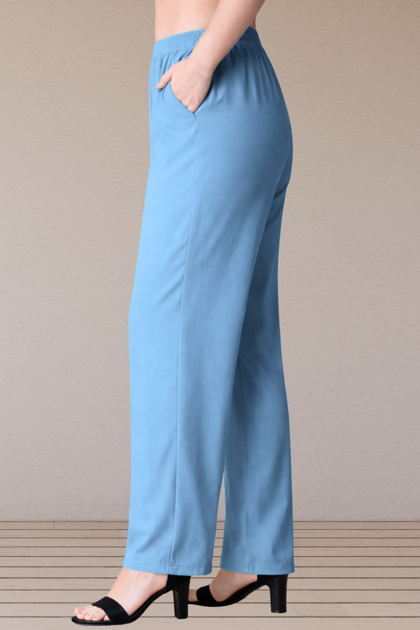Powder Blue Rayon Kurti Pant
