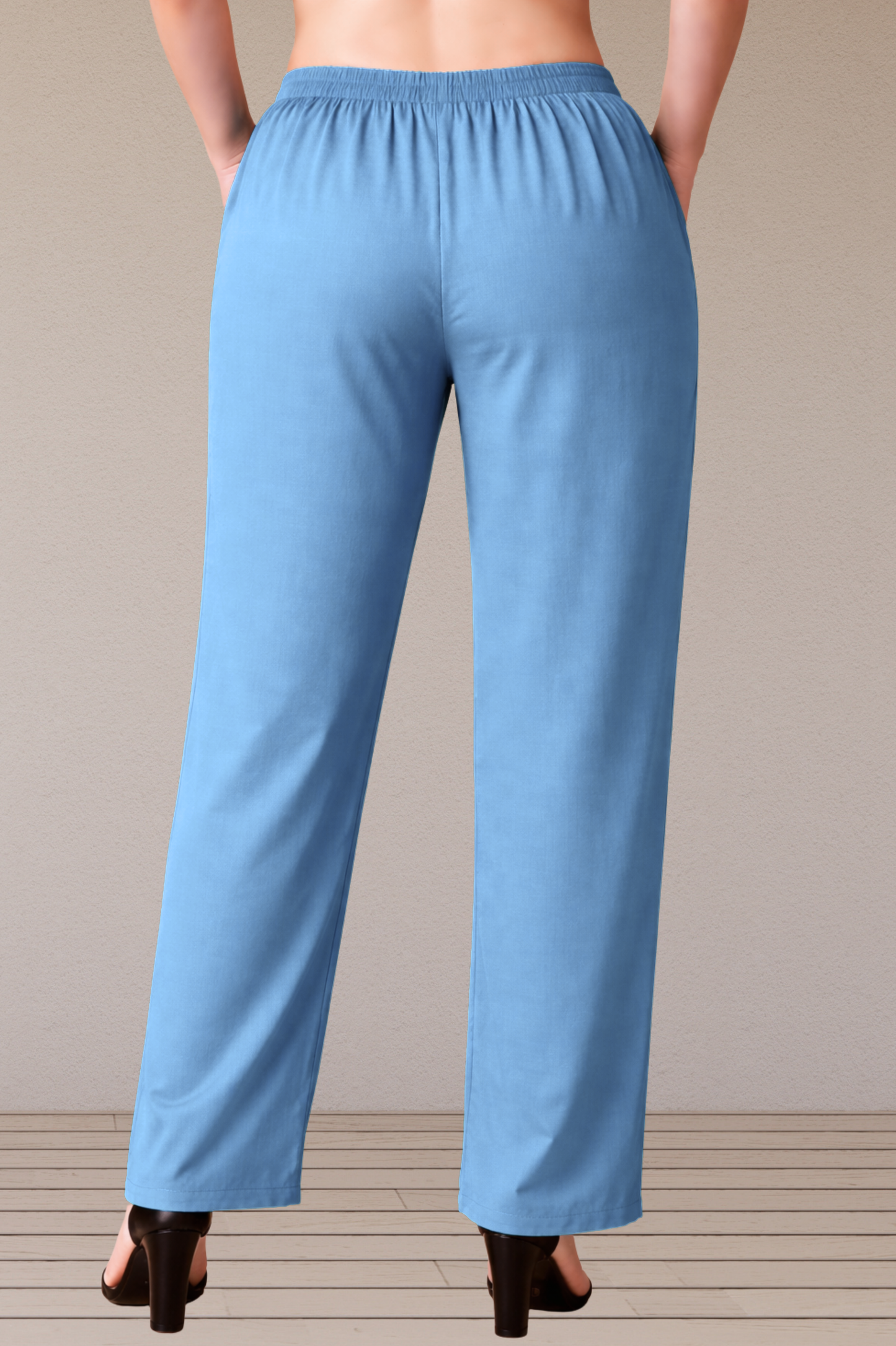 Powder Blue Rayon Kurti Pant