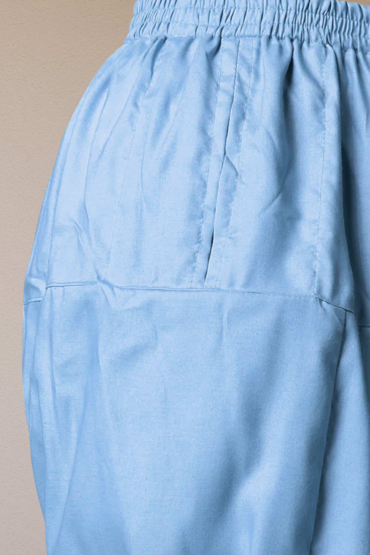 Powder Blue Rayon Pleated Salwar