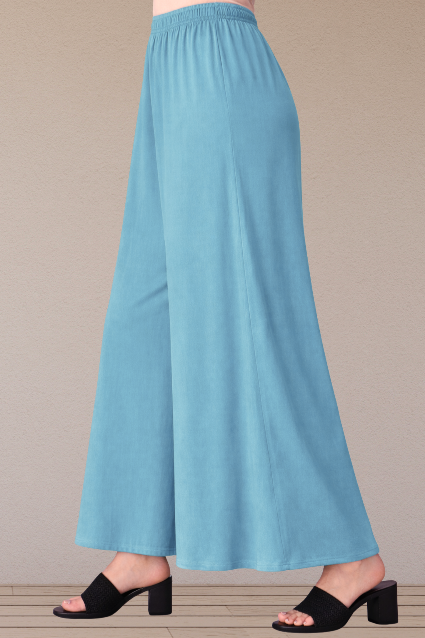 Powder Blue Rayon Skirt Palazzo