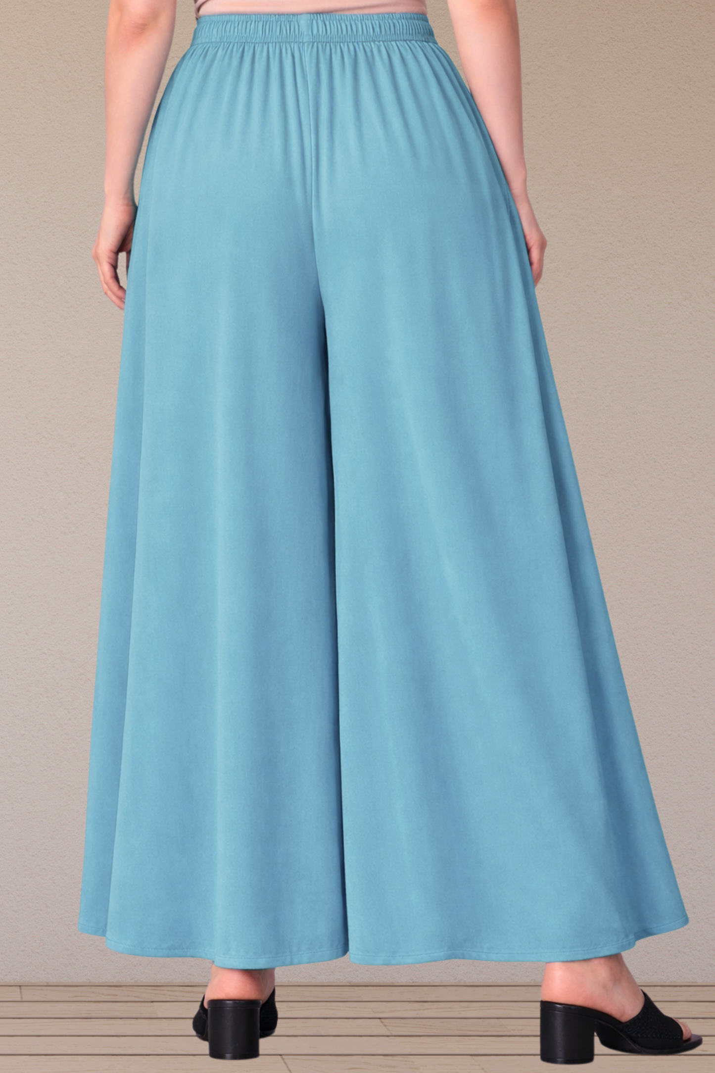 Powder Blue Rayon Skirt Palazzo