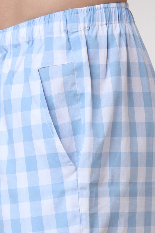 Powder Check Cotton Pant Pajama