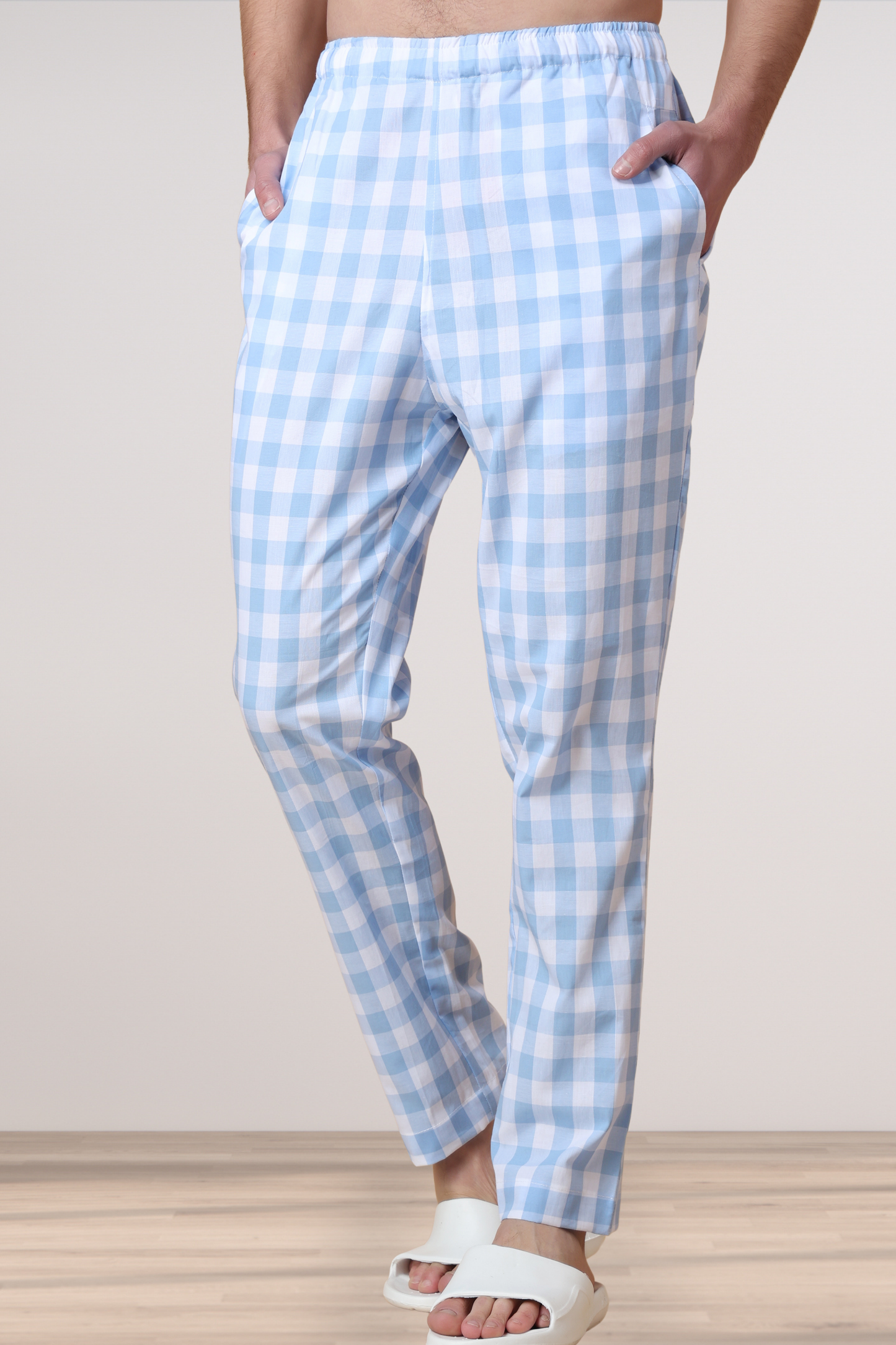 Powder Check Cotton Pant Pajama