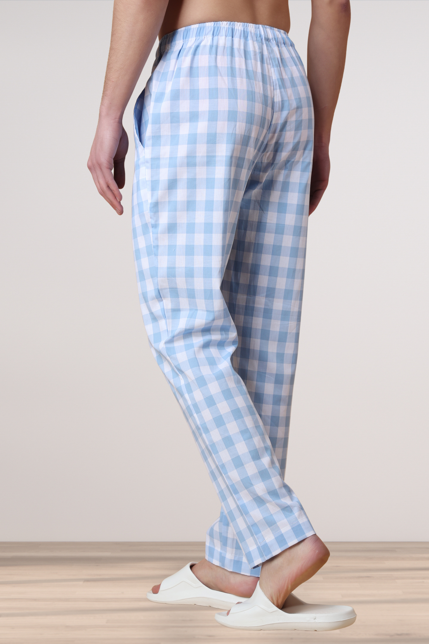 Powder Check Cotton Pant Pajama