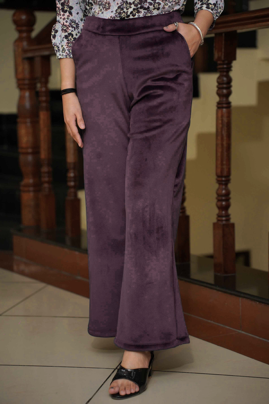 Dark Mauve Velvet Fleece Pants