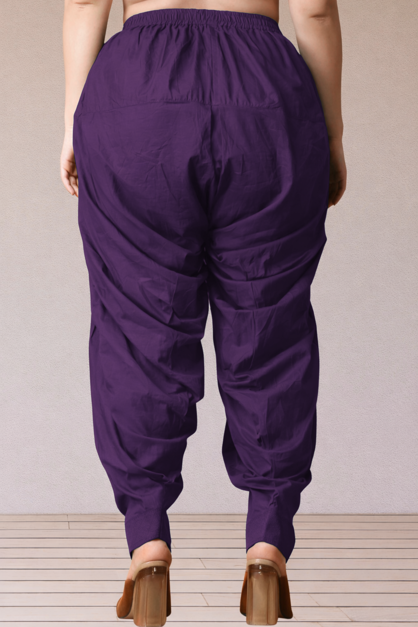 Purple Cotton Patiala Salwar