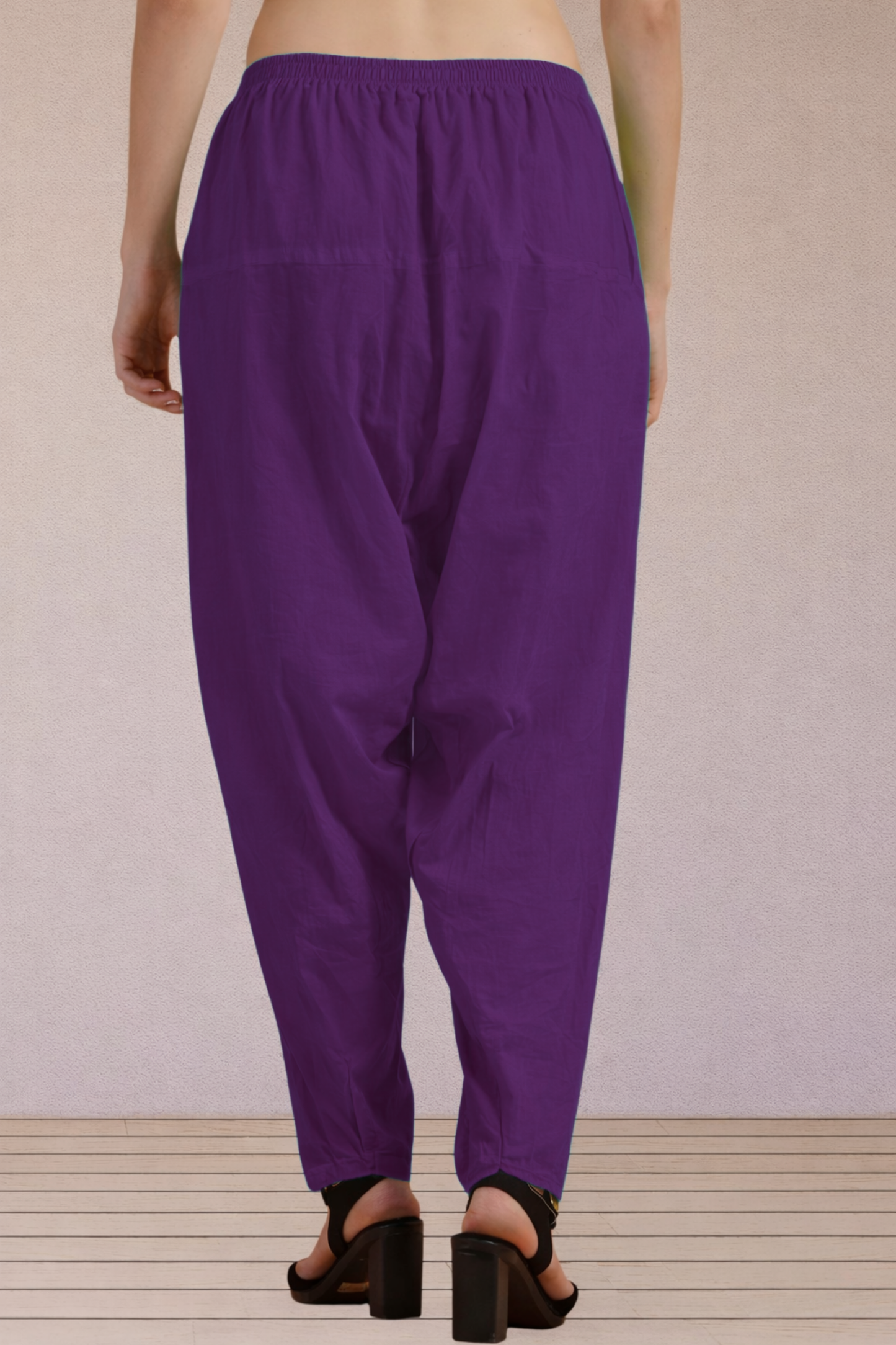 Purple Easy Fit Cotton Salwar