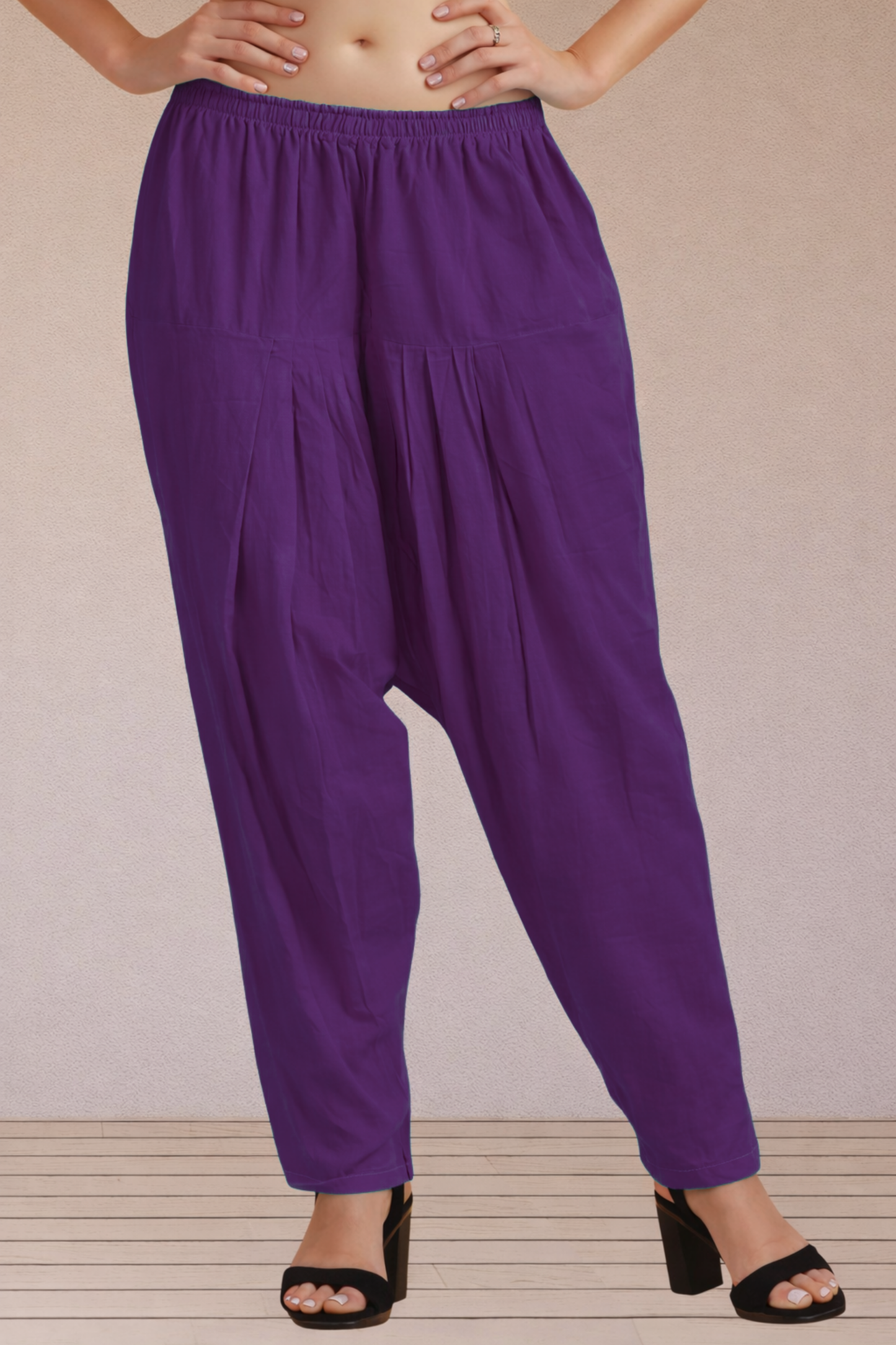 Purple Easy Fit Cotton Salwar