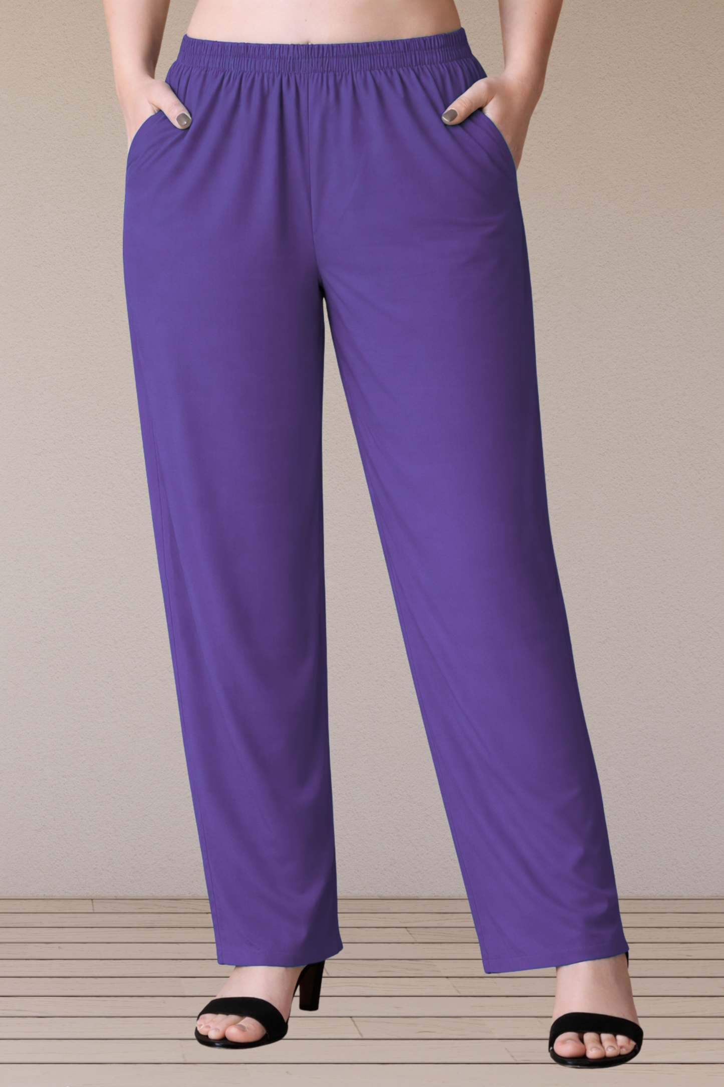Purple Santoon Pant Palazzo