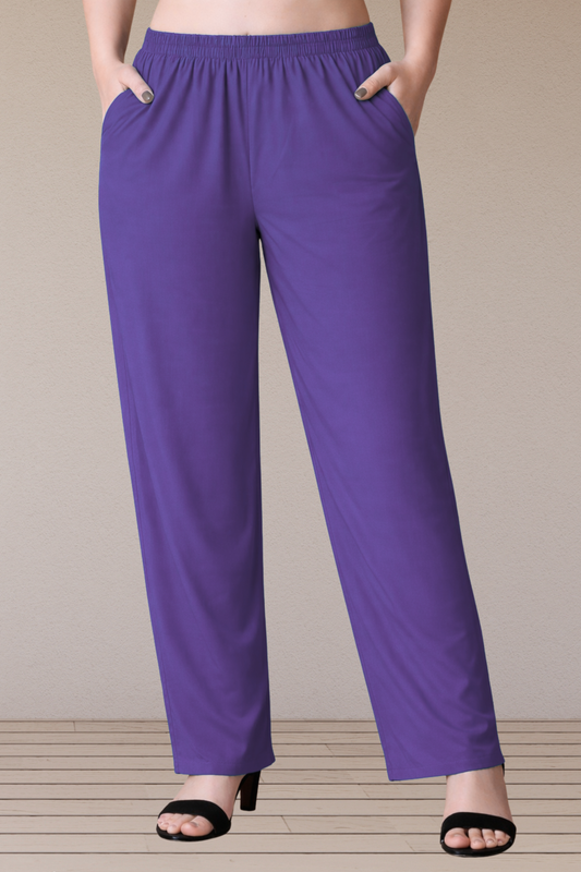 Purple Santoon Pant Palazzo