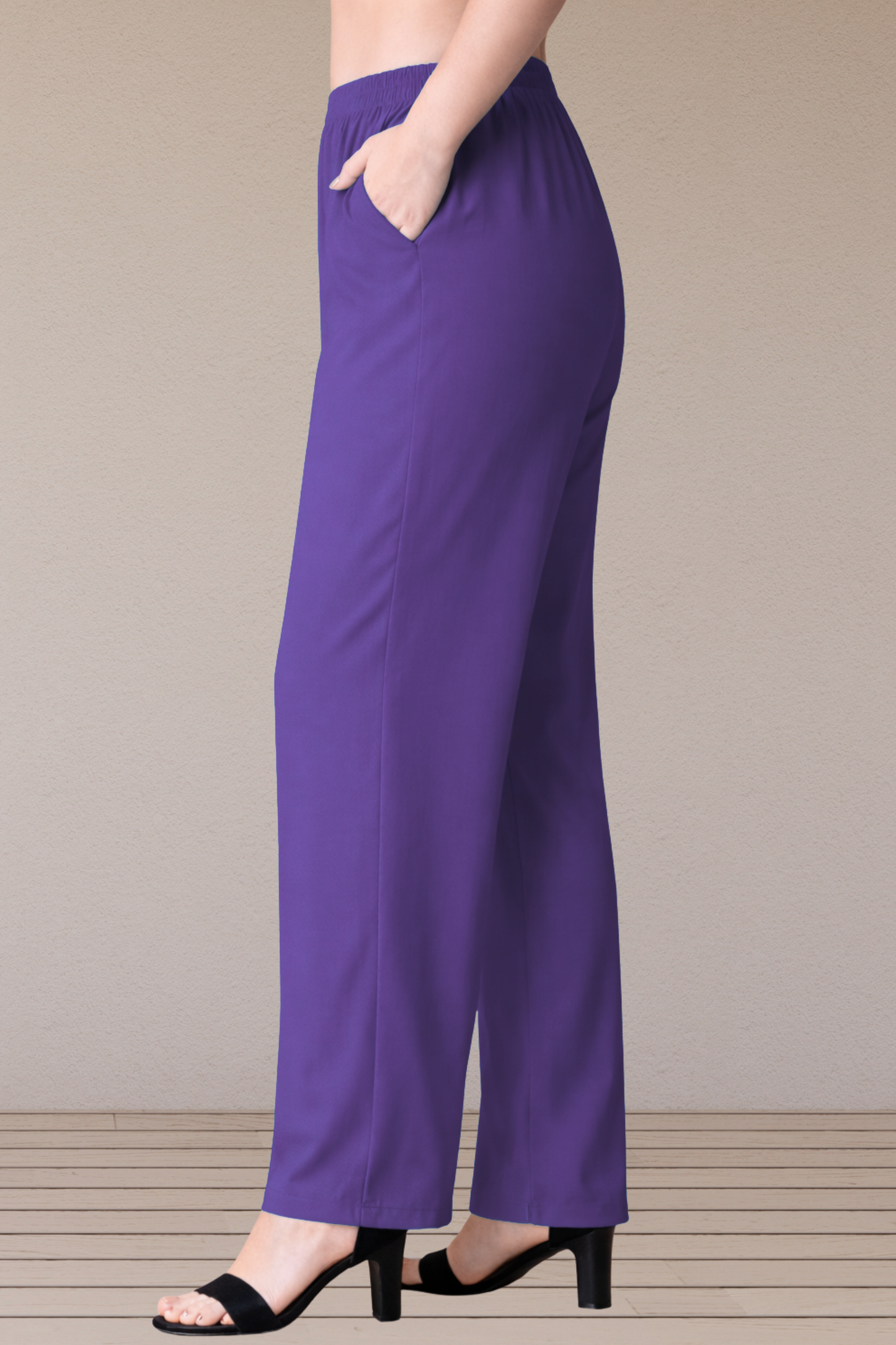 Purple Santoon Pant Palazzo