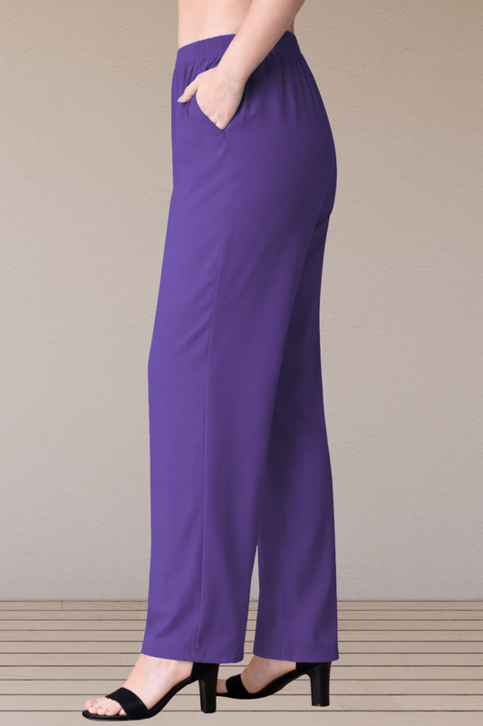 Purple Santoon Pant Palazzo