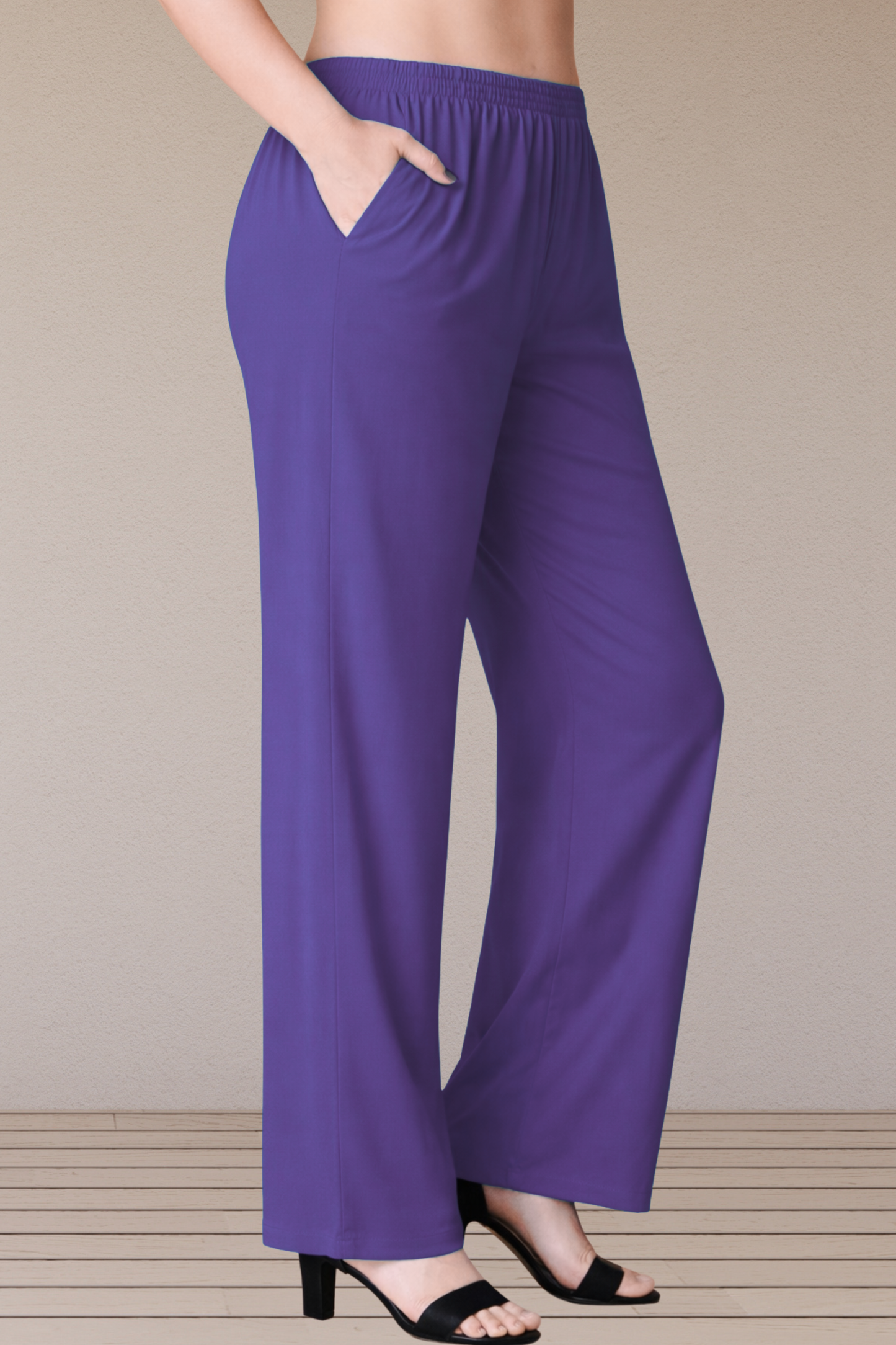 Purple Santoon Pant Palazzo