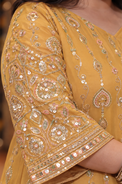 Radiant Realm Embroidered Dress With Dupatta