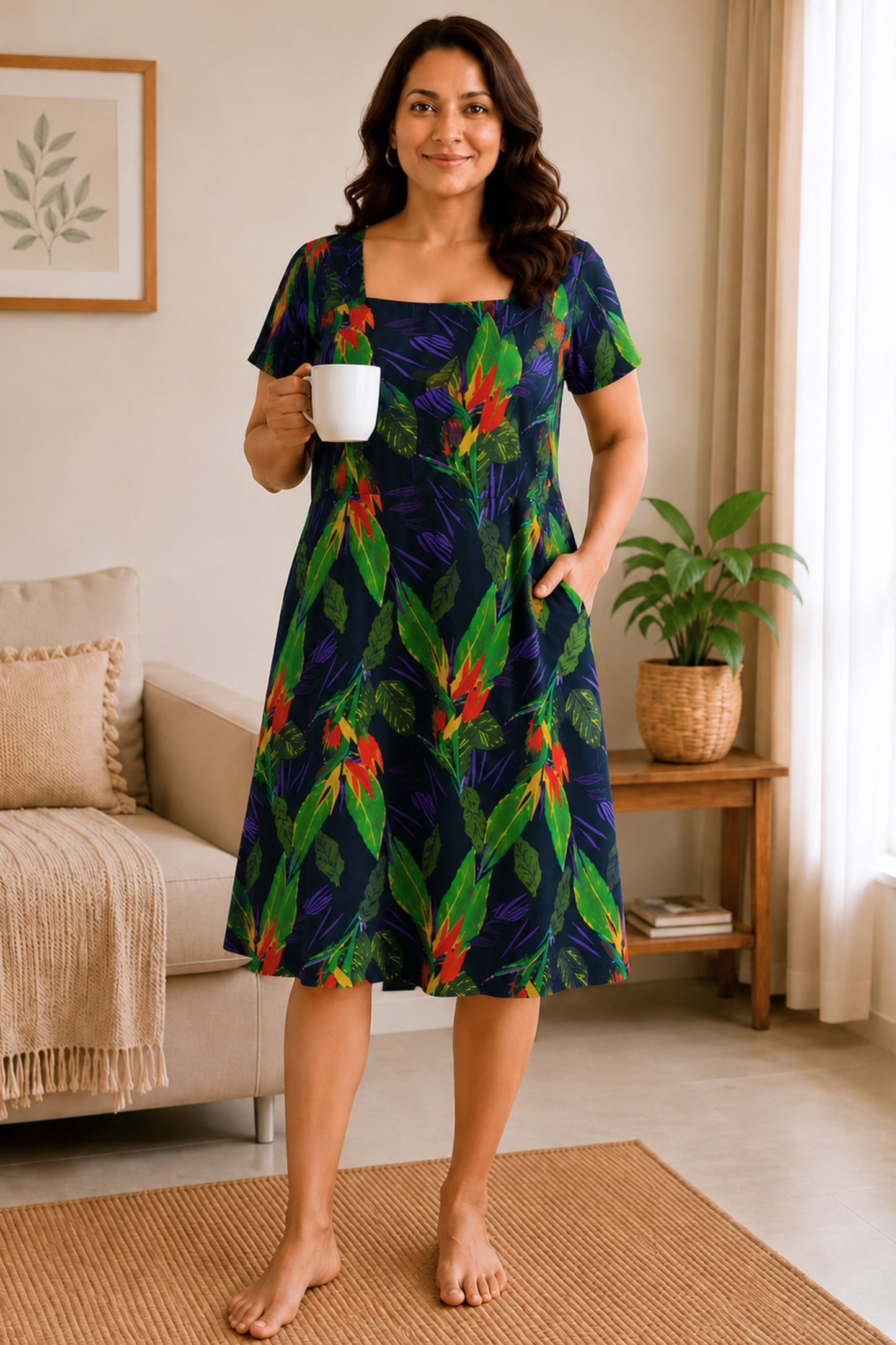 Rainforest Muse Rayon Short Nighty