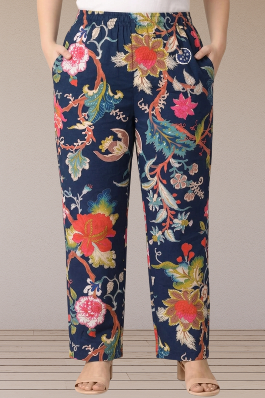Rangrez Floral Cotton Pant